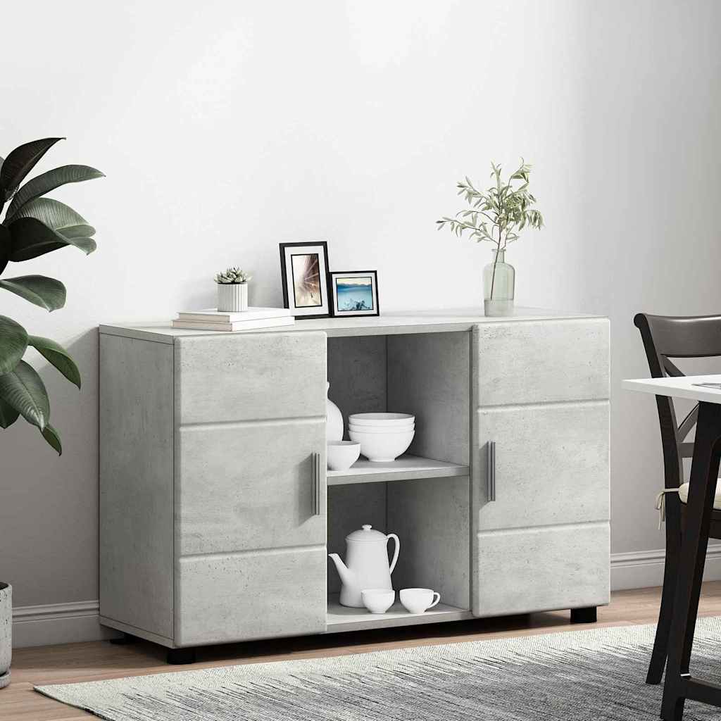 Sideboard med hylde FLORIN Beton Grå 88,5 x 30,5 x 55,5 cm