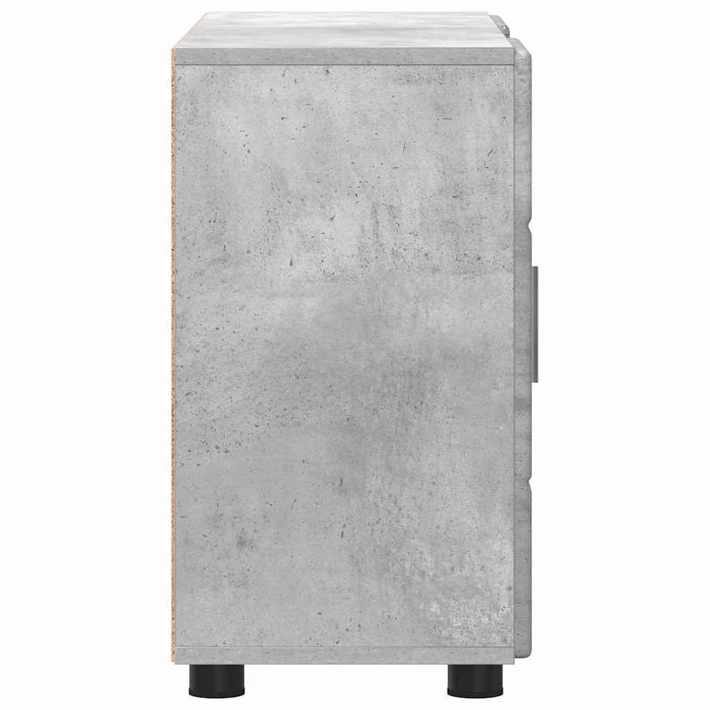 Sideboard med hylde FLORIN Beton Grå 88,5 x 30,5 x 55,5 cm