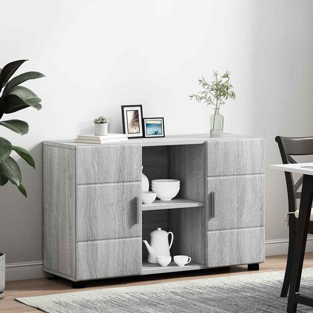 Sideboard med hylde FLORIN Grå Sonoma 88,5 x 30,5 x 55,5 cm