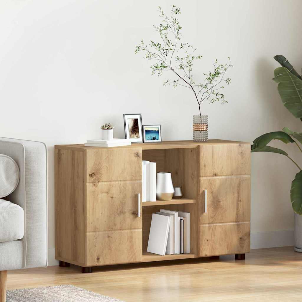 Sideboard med hylde FLORIN Artisan Egetræ 88,5 x 30,5 x 55,5 cm