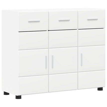 Sideboard FLORIN 88,5 x 30,5 x 73 cm Hvid Konstrueret træ