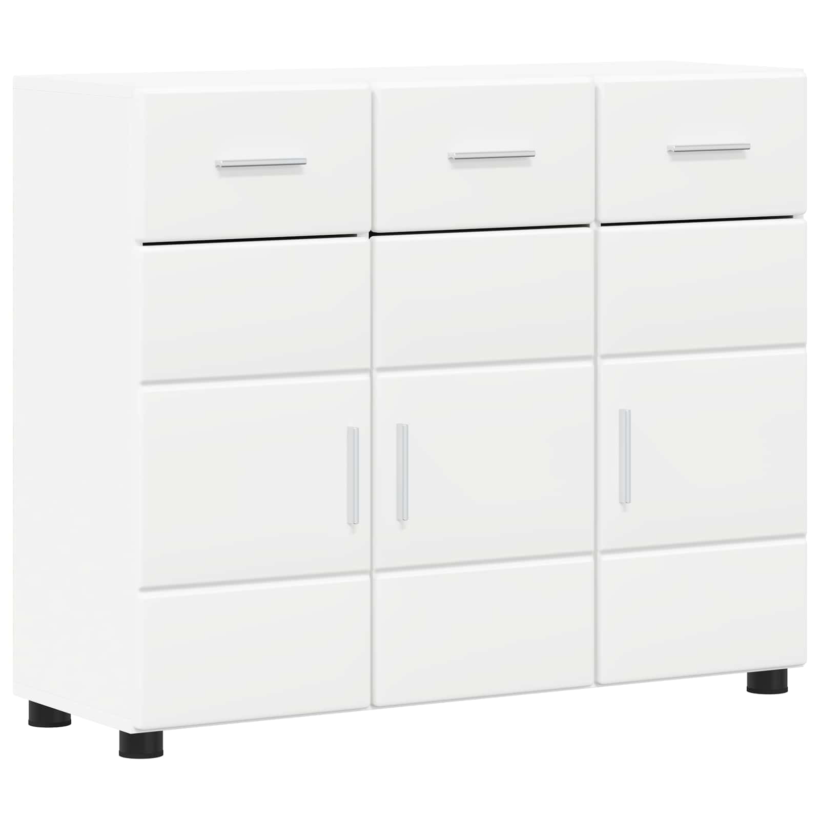 Sideboard FLORIN Hvid 88,5 x 30,5 x 73 cm Konstrueret træ