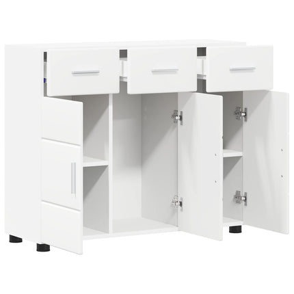 Sideboard FLORIN 88,5 x 30,5 x 73 cm Hvid Konstrueret træ