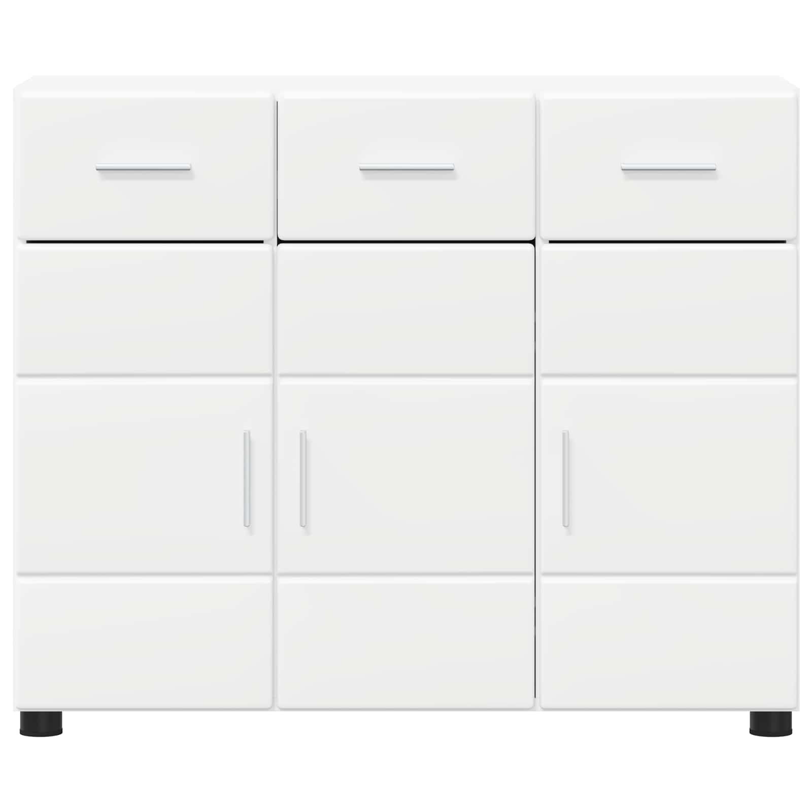 Sideboard FLORIN Hvid 88,5 x 30,5 x 73 cm Konstrueret træ