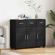 Sideboard FLORIN Sort 88,5 x 30,5 x 73 cm Konstrueret træ