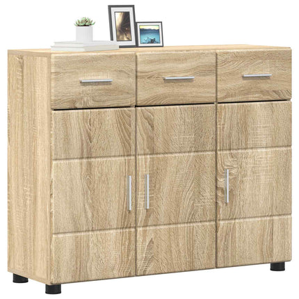 Sideboard FLORIN 88,5 x 30,5 x 73 cm Sonoma eg Konstrueret træ