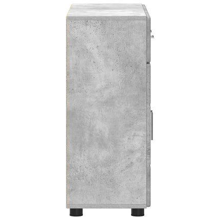 Sideboard FLORIN 88,5 x 30,5 x 73 cm Beton Grå Konstrueret træ