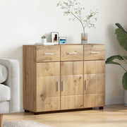 Sideboard med hylde FLORIN Artisan Egetræ 88,5 x 30,5 x 73 cm