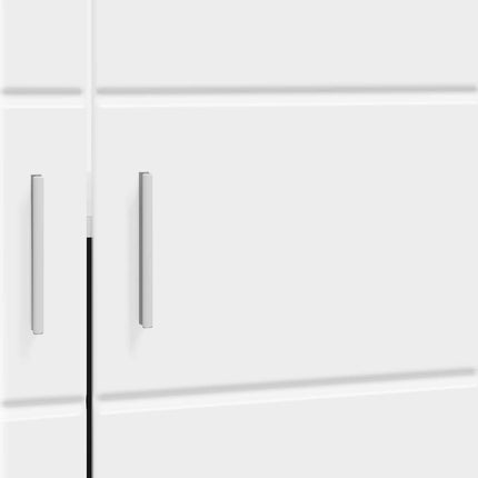 Badeværelsesskabsæt TULUM Høj gloss hvid 60 x 34 x 63 cm