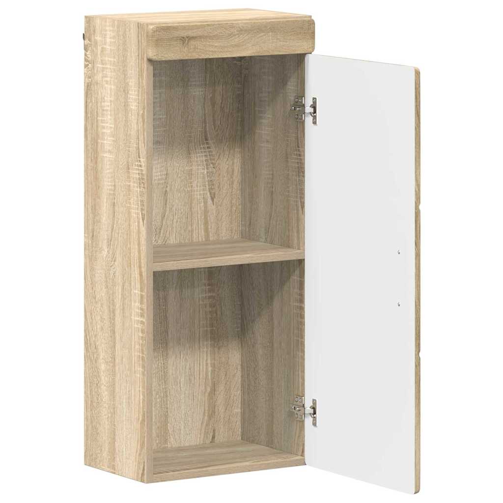 Badeværelsesvægskab med hylde TULUM Sonoma eg 37 x 24,5 x 86 cm