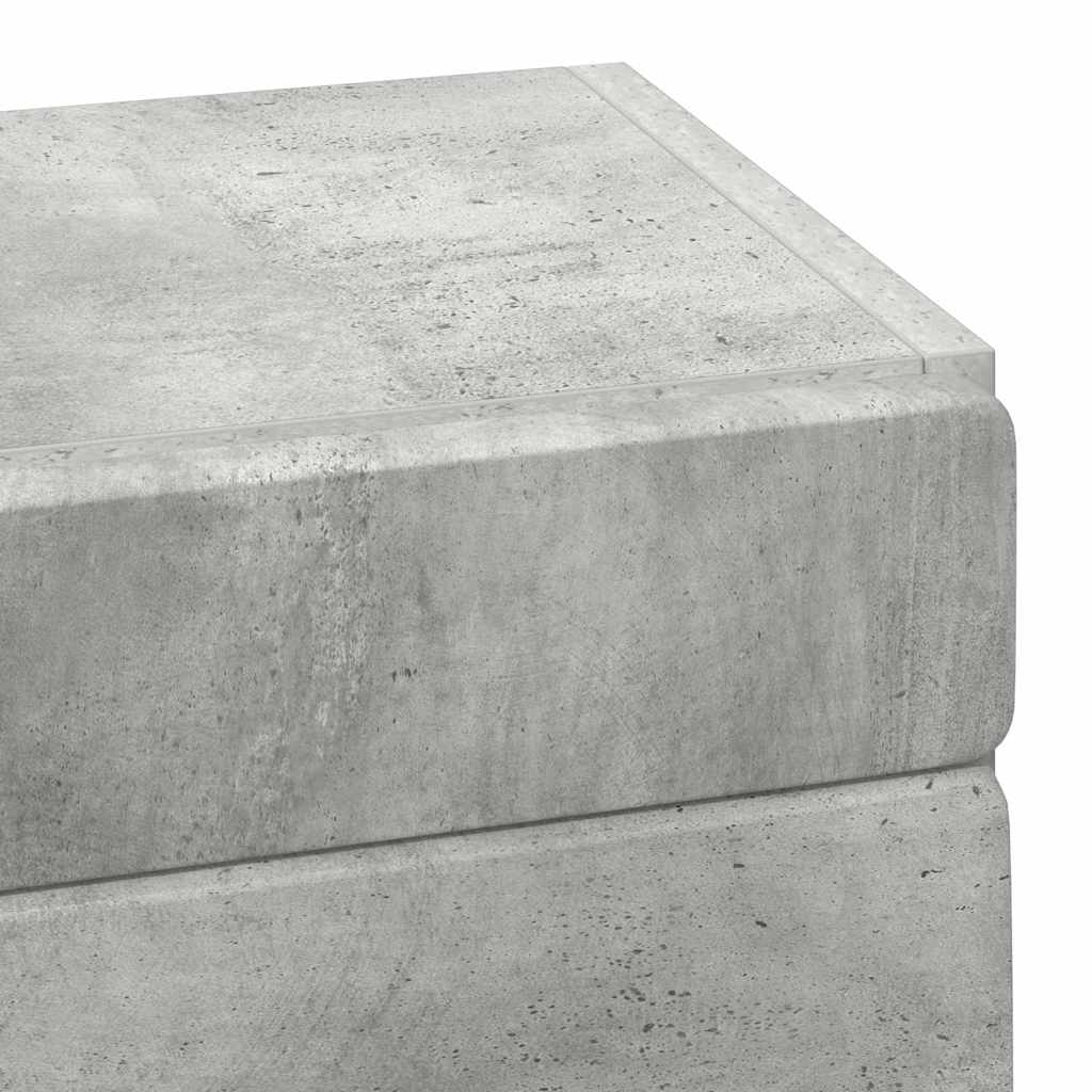 Badeværelsesvægskab med hylde TULUM Beton Grå 37 x 24,5 x 86 cm