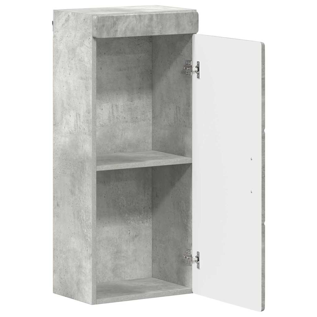Badeværelsesvægskab med hylde TULUM Beton Grå 37 x 24,5 x 86 cm