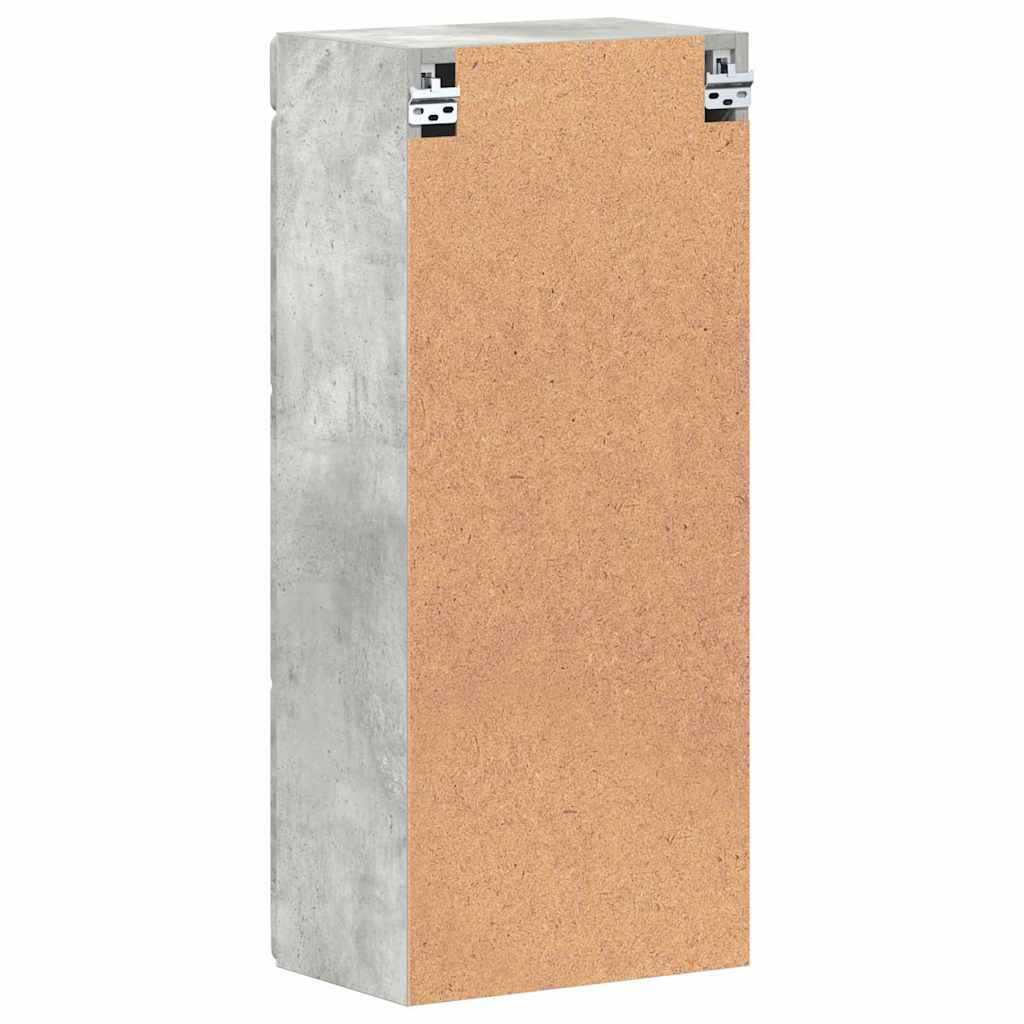 Badeværelsesvægskab med hylde TULUM Beton Grå 37 x 24,5 x 86 cm