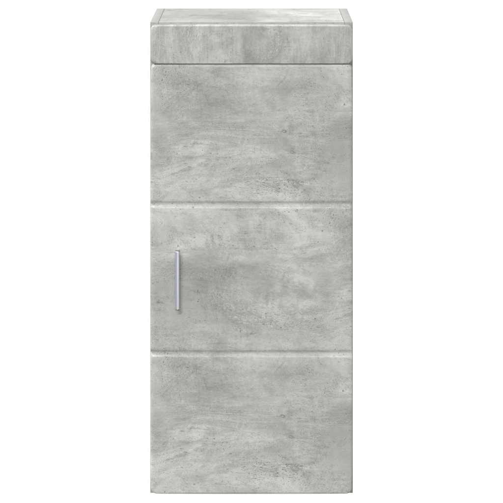 Badeværelsesvægskab med hylde TULUM Beton Grå 37 x 24,5 x 86 cm