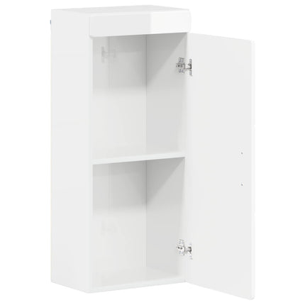 Badeværelsesvægskab TULUM Høj gloss hvid 37 x 24,5 x 86 cm