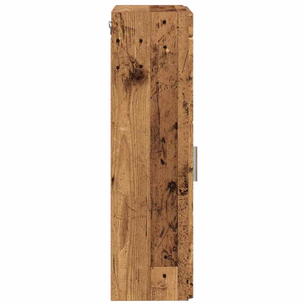 Badeværelsesvægskab med dør TULUM Gammelt træ 37 x 24,5 x 86 cm