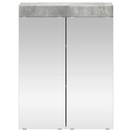 Badeværelsesspejlskab TULUM Beton Grå 60 x 16,5 x 78 cm