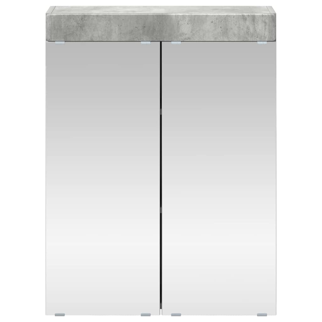 Badeværelsesspejlskab med dør TULUM Beton Grå 60 x 16,5 x 78 cm