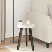 Bordplade Hvid Ø 30 x 1,5 cm Konstrueret træ