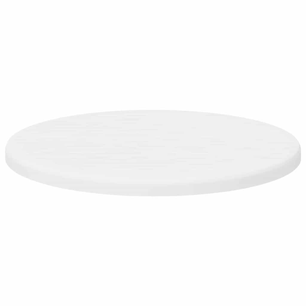 Bordplade Hvid Ø 30 x 1,5 cm Konstrueret træ