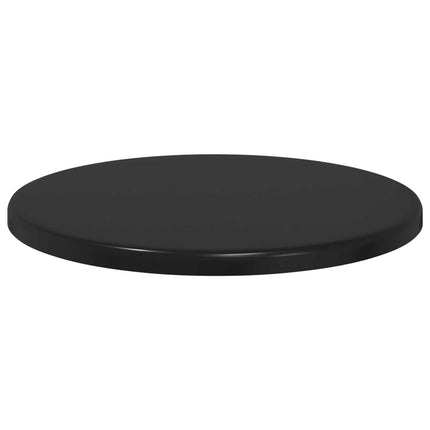 Bordplade Ø 30 x 1,5 cm Rund Konstrueret træ Sort