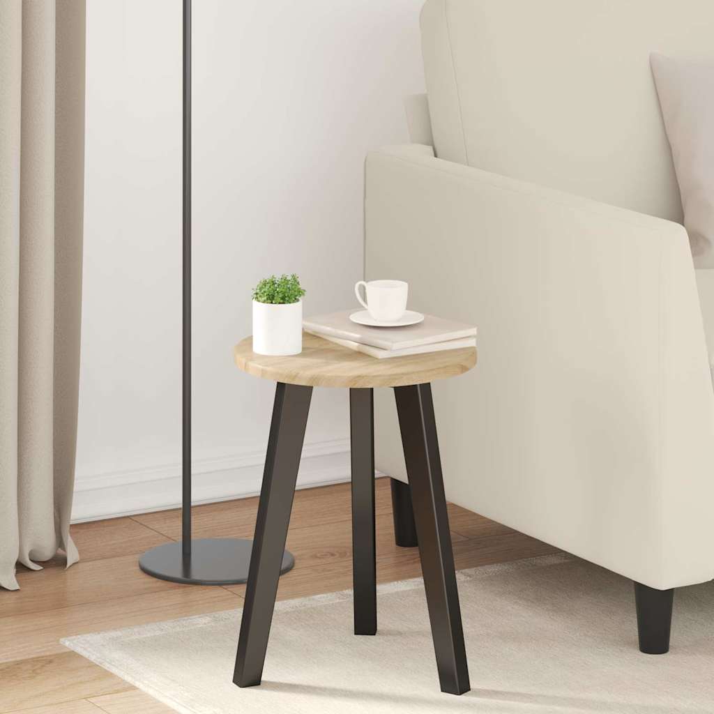 vidaXL Bordplade Ø 30 x 1,5 cm Rund Konstrueret træ Sonoma-eg