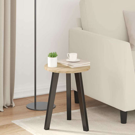 Bordplade Ø 30 x 1,5 cm Rund Konstrueret træ Sonoma-eg