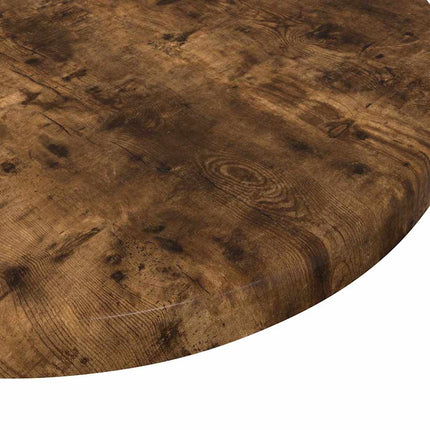 Bordplade Ø 30 x 1,5 cm Rund Konstrueret træ Røget eg