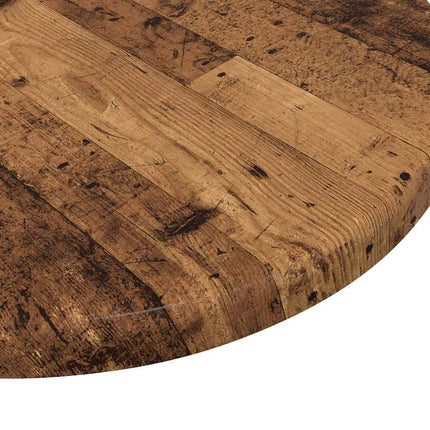 Bordplade Ø 30 x 1,5 cm Rund Konstrueret træ Gammelt træ