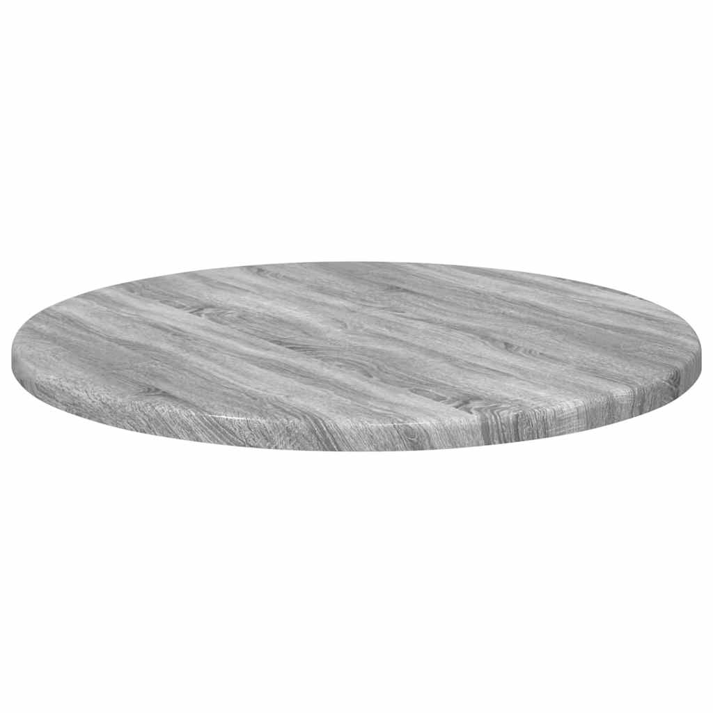 Bordplade Grå sonoma-eg Ø 40 x 1,5 cm Konstrueret træ