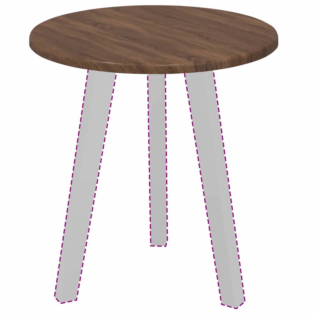 Bordplade Brun eg Ø 40 x 1,5 cm Konstrueret træ