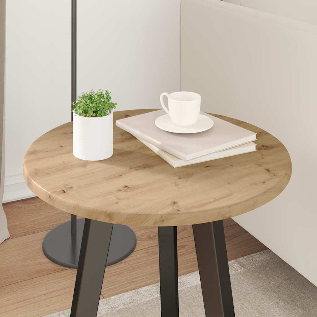 Bordplade artisan eg Ø 40 x 1,5 cm Konstrueret træ