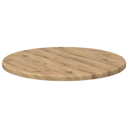 Bordplade Ø 40 x 1,5 cm Rund Konstrueret træ Artisan-eg