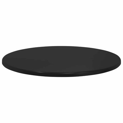 Bordplade Ø 50 x 1,5 cm Rund Konstrueret træ Sort