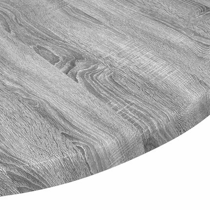 Bordplade Ø 50 x 1,5 cm Rund Konstrueret træ Grå Sonoma