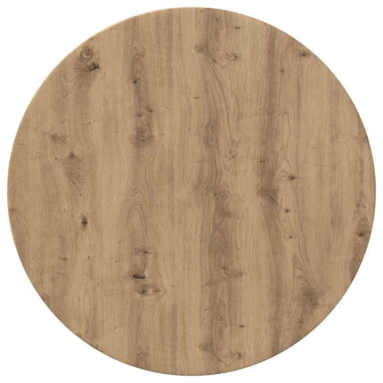 Bordplade Ø 60 x 1,5 cm Rund Konstrueret træ Artisan-eg