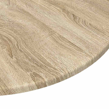 Bordplade Ø 70 x 1,5 cm Rund Konstrueret træ Sonoma-eg
