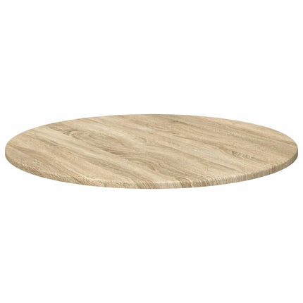 Bordplade Ø 70 x 1,5 cm Rund Konstrueret træ Sonoma-eg