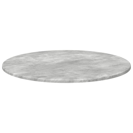 Bordplade Ø 70 x 1,5 cm Rund Konstrueret træ Betongrå