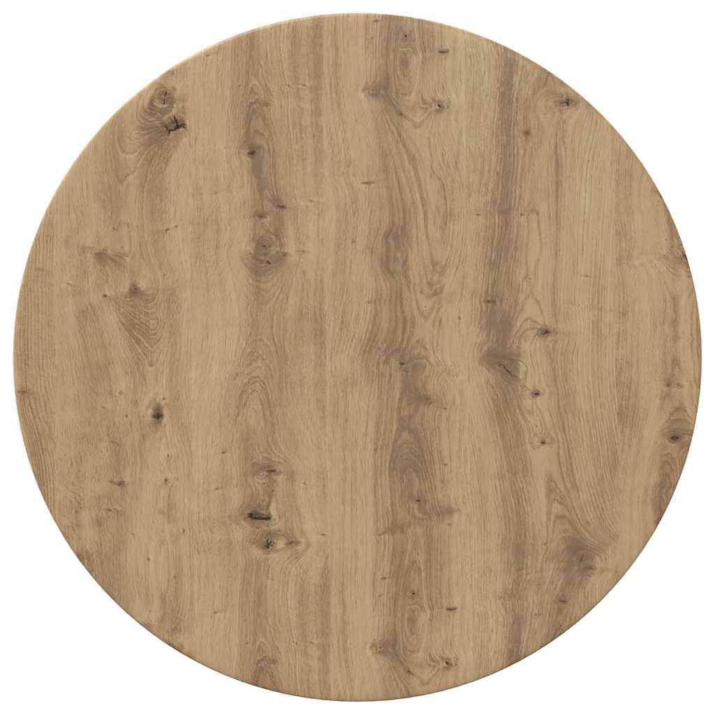 Bordplade artisan eg Ø 70 x 1,5 cm Konstrueret træ