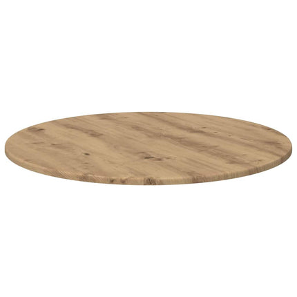 Bordplade Ø 70 x 1,5 cm Rund Konstrueret træ Artisan-eg