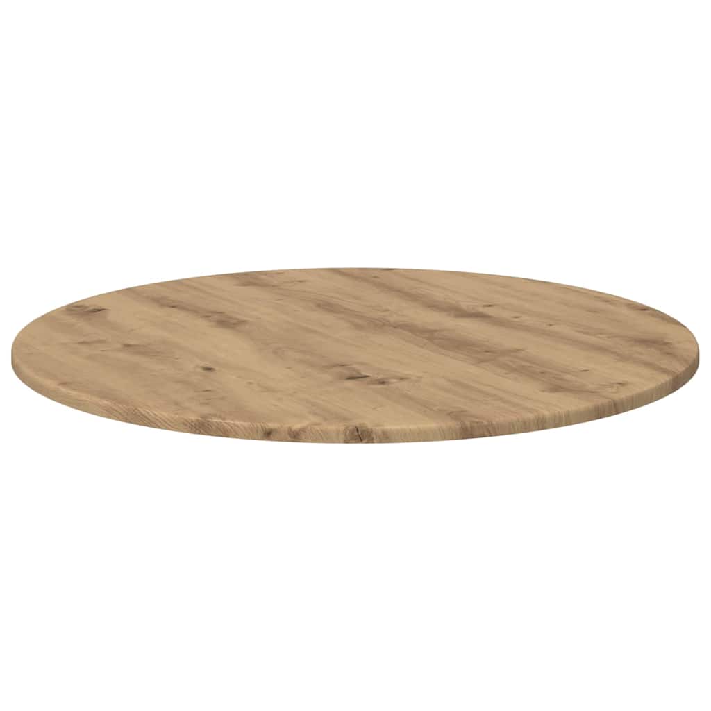 Bordplade artisan eg Ø 70 x 1,5 cm Konstrueret træ