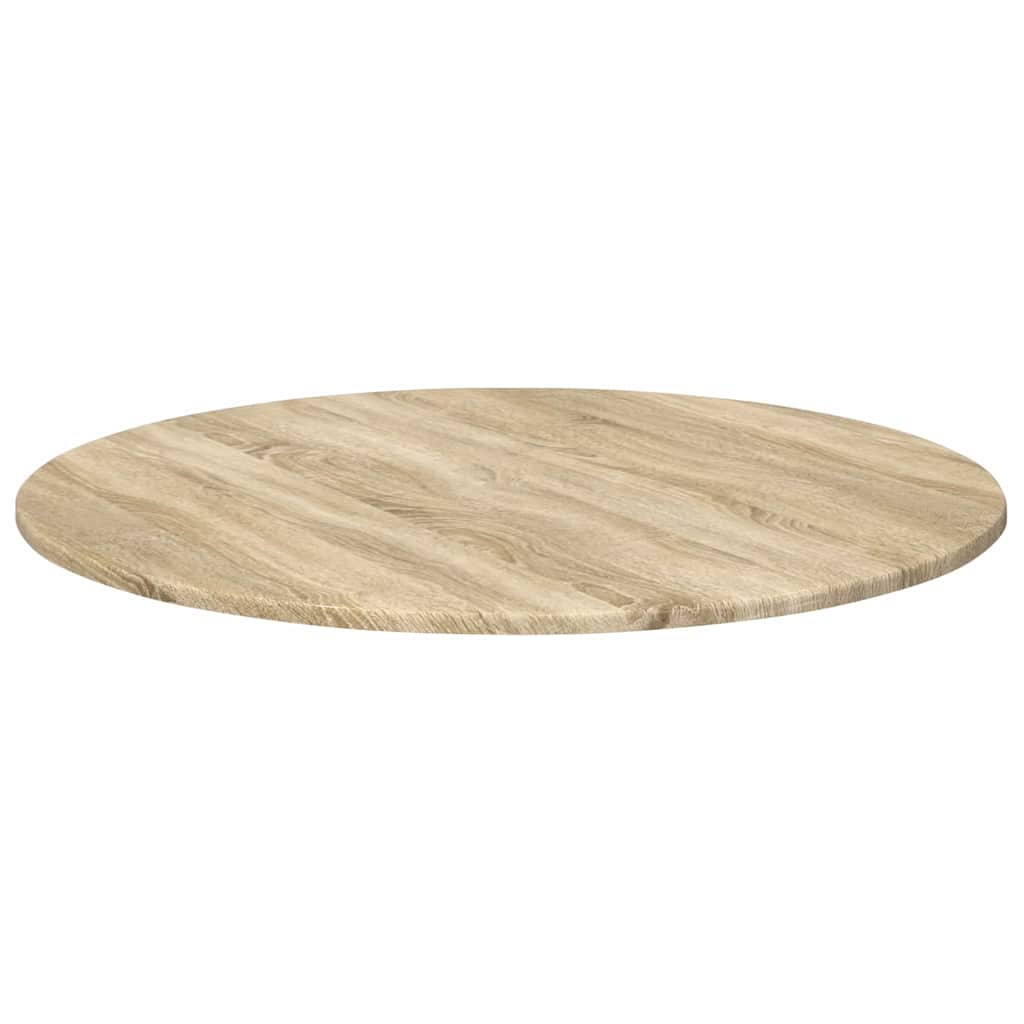 Bordplade Sonoma-eg Ø 80 x 1,5 cm Konstrueret træ