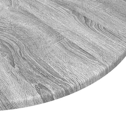 Bordplade Ø 80 x 1,5 cm Rund Konstrueret træ Grå Sonoma