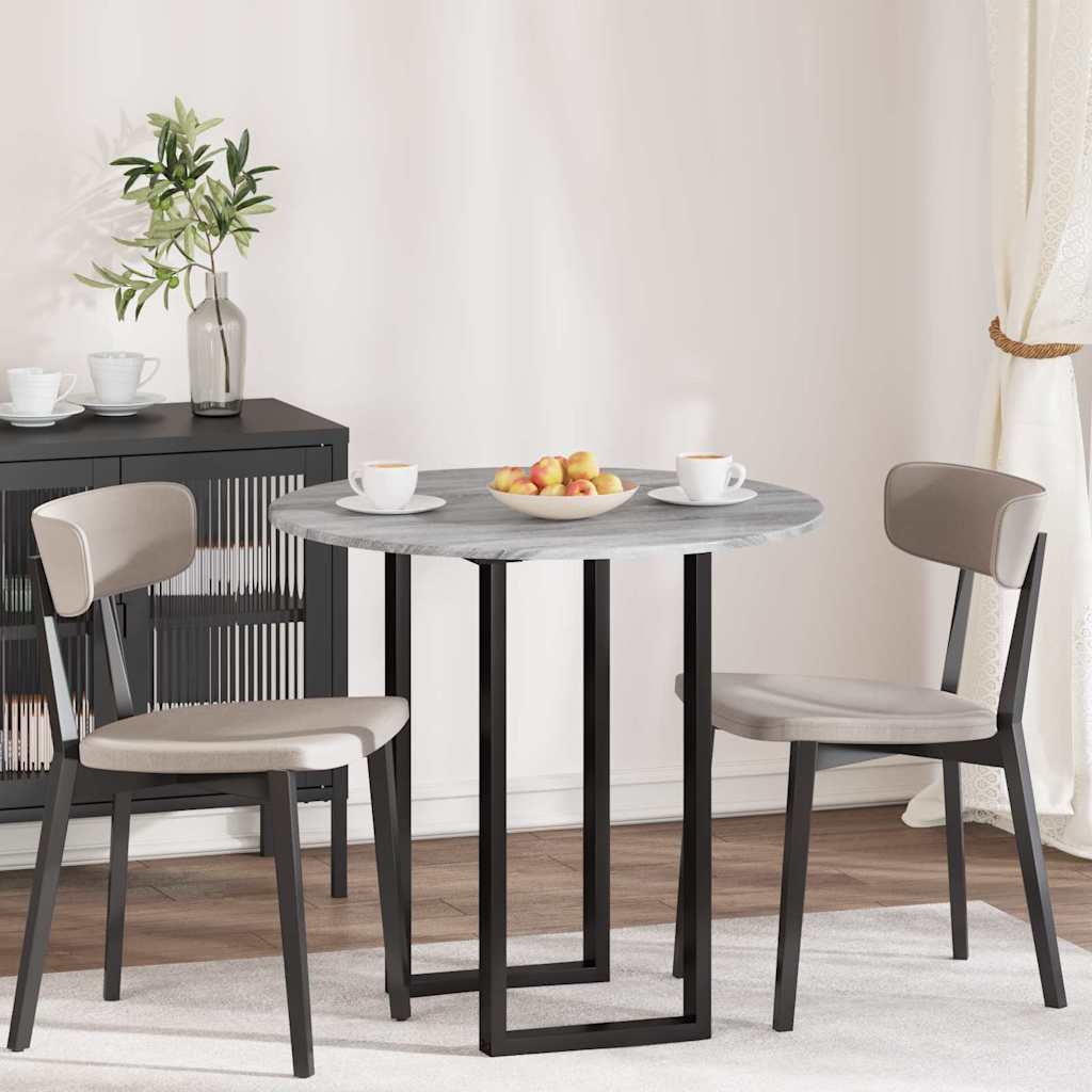 Bordplade Grå sonoma-eg 80 x 80 x 1,5 cm Konstrueret træ