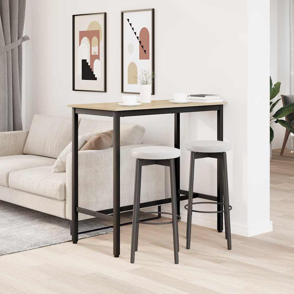 bord Sonoma eg 100 x 50 x 90,5 cm Ingeniørtræ og stål