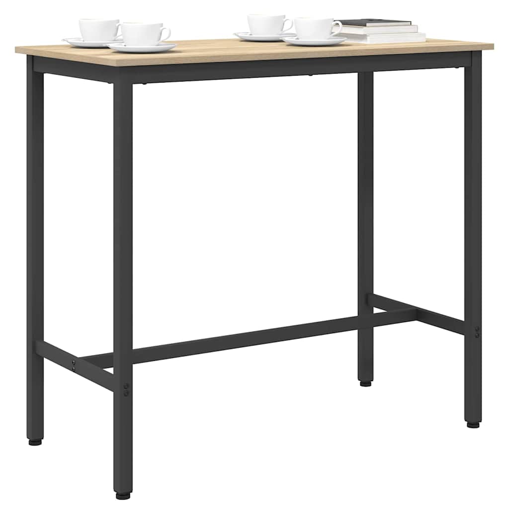 bord Sonoma eg 100 x 50 x 90,5 cm Ingeniørtræ og stål
