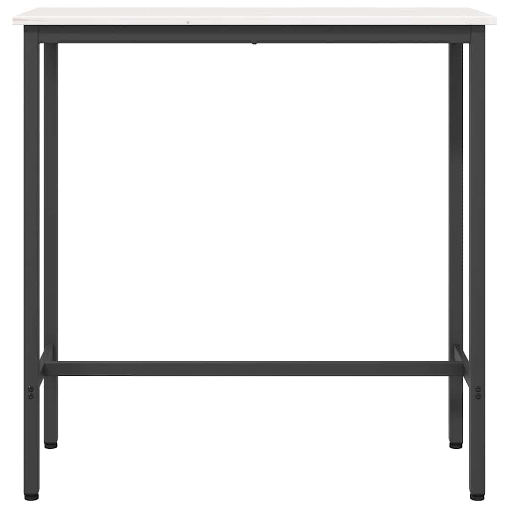 bord Hvid 100 x 40 x 101 cm Ingeniørtræ og stål