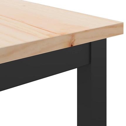bord Naturfarvet 100 x 50 x 77 cm Ingeniørtræ og stål