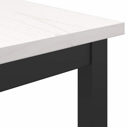 bord Hvid 100 x 50 x 77 cm Ingeniørtræ og stål